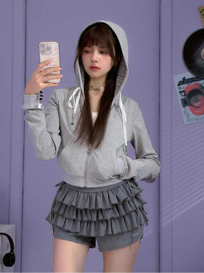 Casual hooded sweatshirt