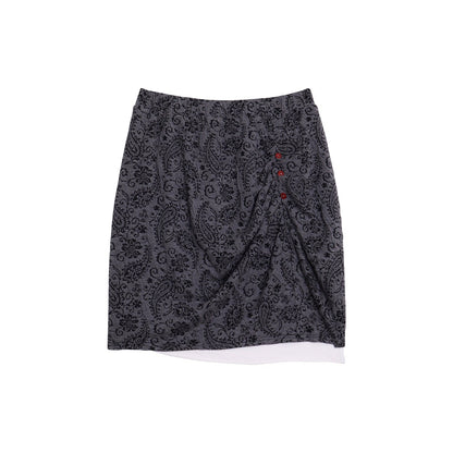 Retro Paisley Sweater Skirt Set-Up