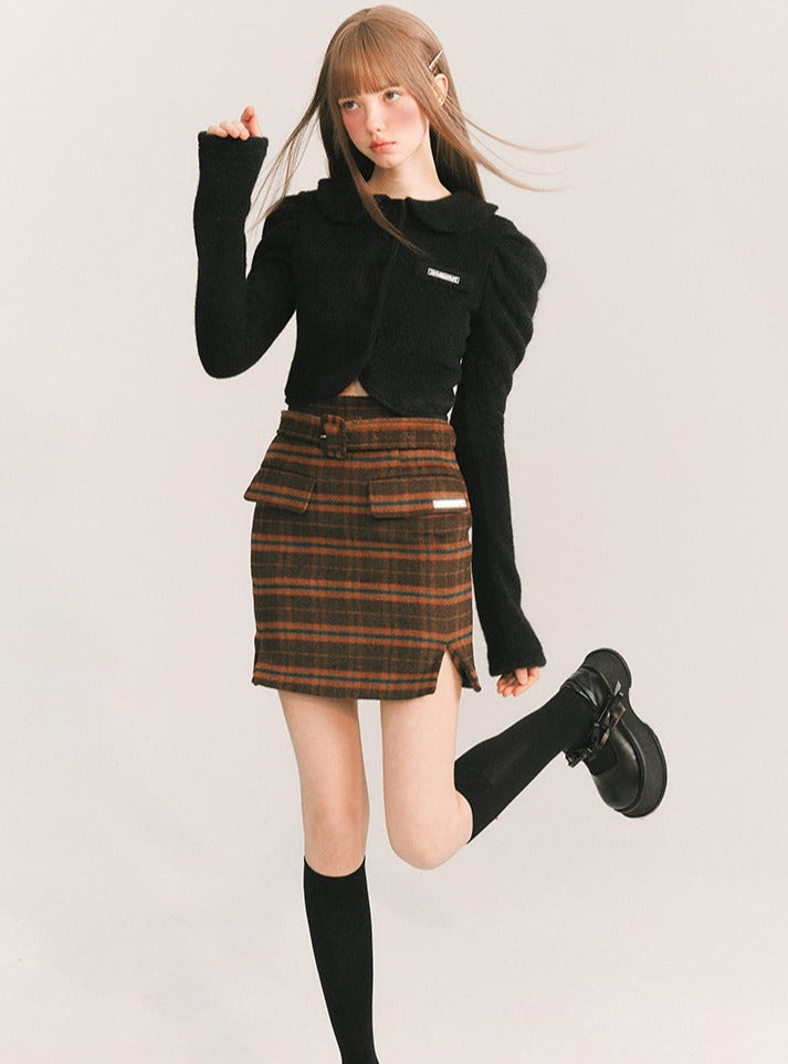 Retro Doll Collar Wool Jacket