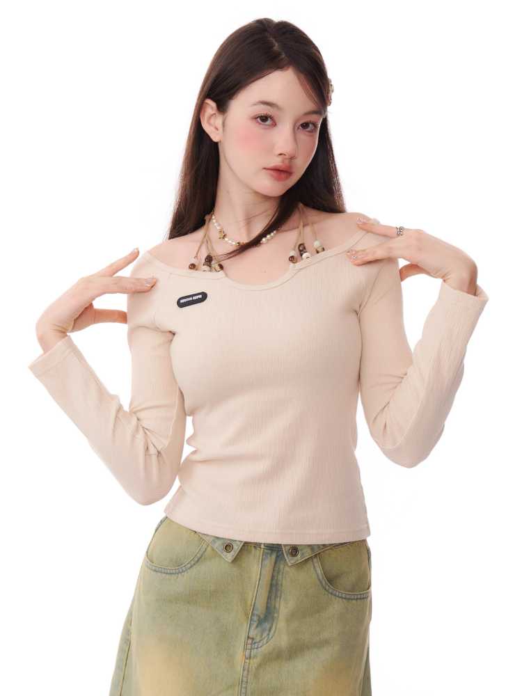 Long sleeve knit shirt