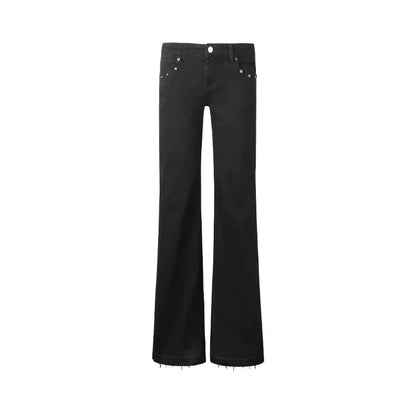 Black Rivet Flared Jeans