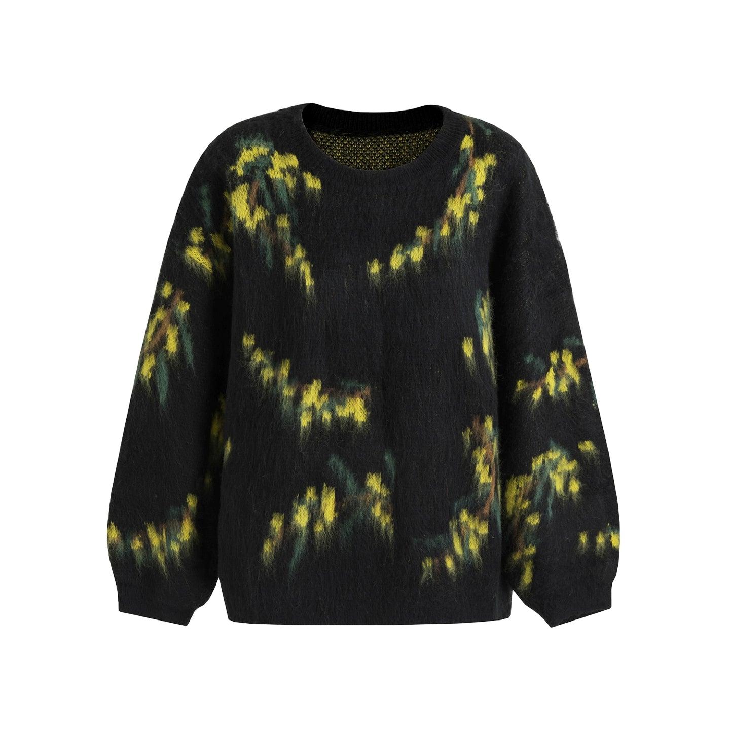 Retro Smudged Winter Sweater