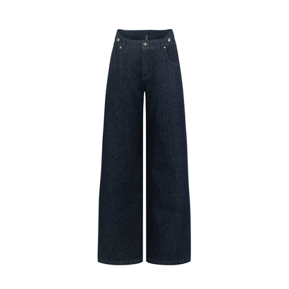 Winter Simple Straight Fleece Jeans