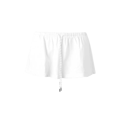 Drawstring Stripe Skirt