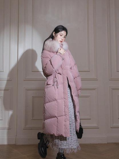 Long duck down jacket