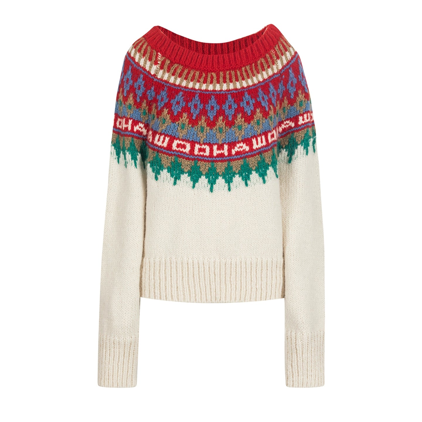 Brushed Fair Isle Winter Sweater