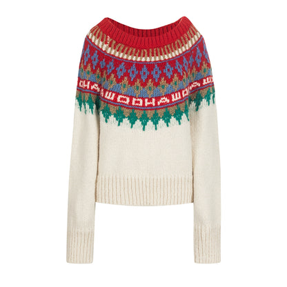 Brushed Fair Isle Winter Sweater