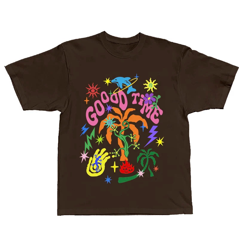 Retro-T-Shirt mit amerikanischem Graffiti