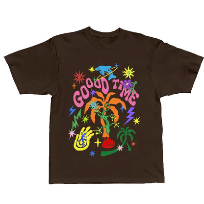 Retro-T-Shirt mit amerikanischem Graffiti