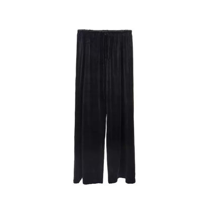 Swan Velvet Wide-Leg Pants