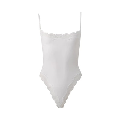Lace Trim Camisole Jumpsuit Top