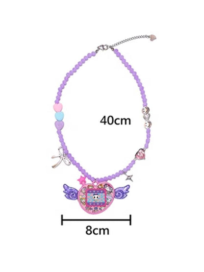 Colorful bead necklace