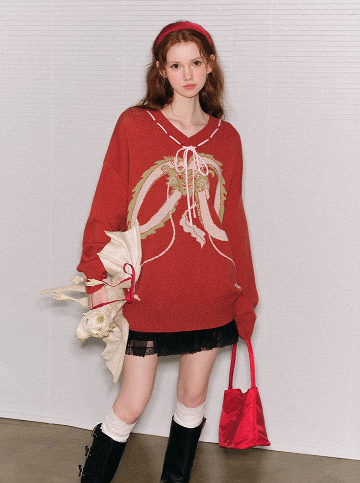 Dragon Loose Knitted Sweater