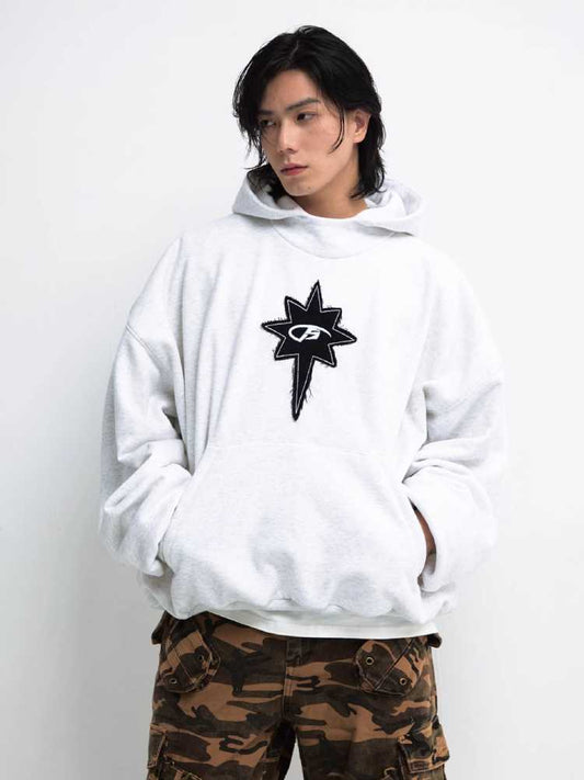 Embroidered hooded sweatshirt