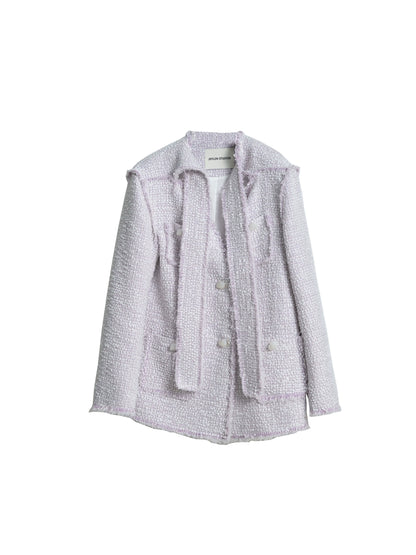 pink and purple small fragrance plus cotton jacket