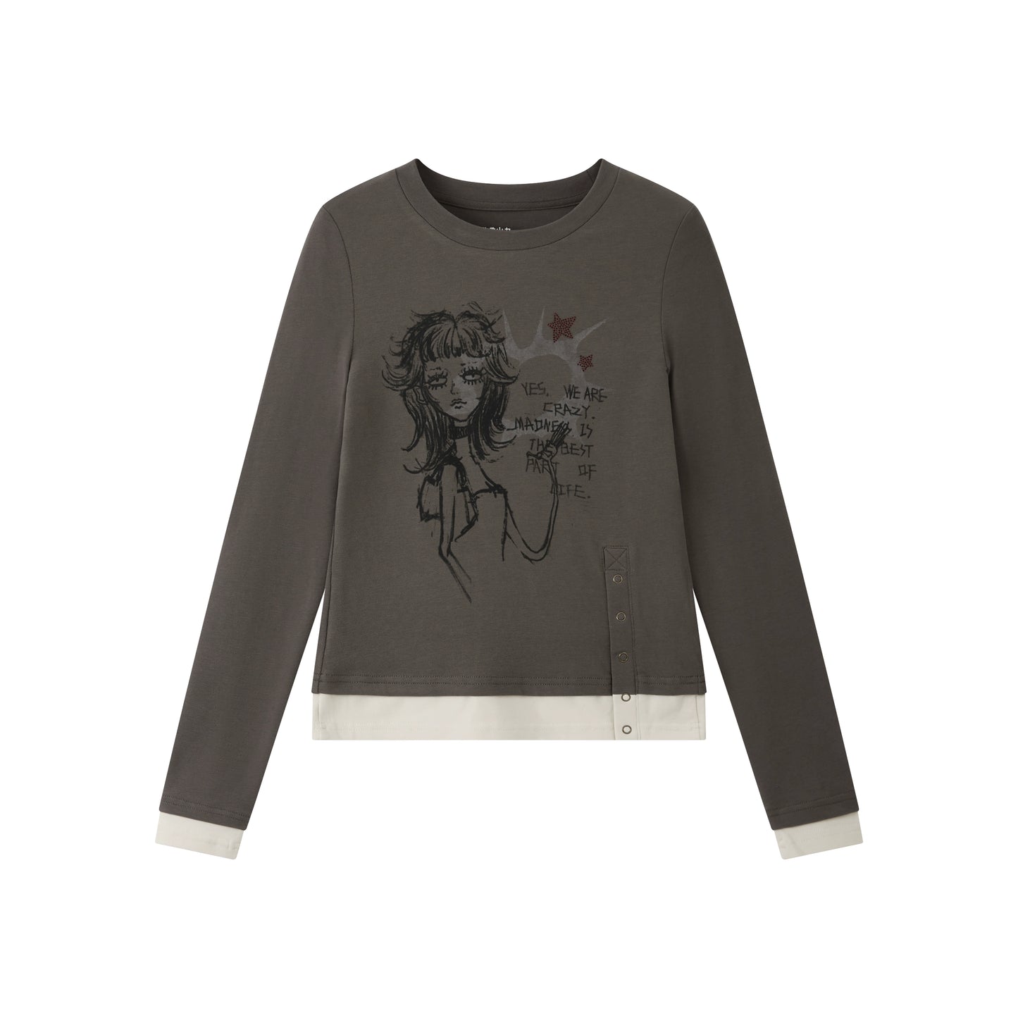 Crew Neck Long Sleeve T-Shirt