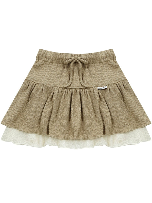 Waist slim cake skirt