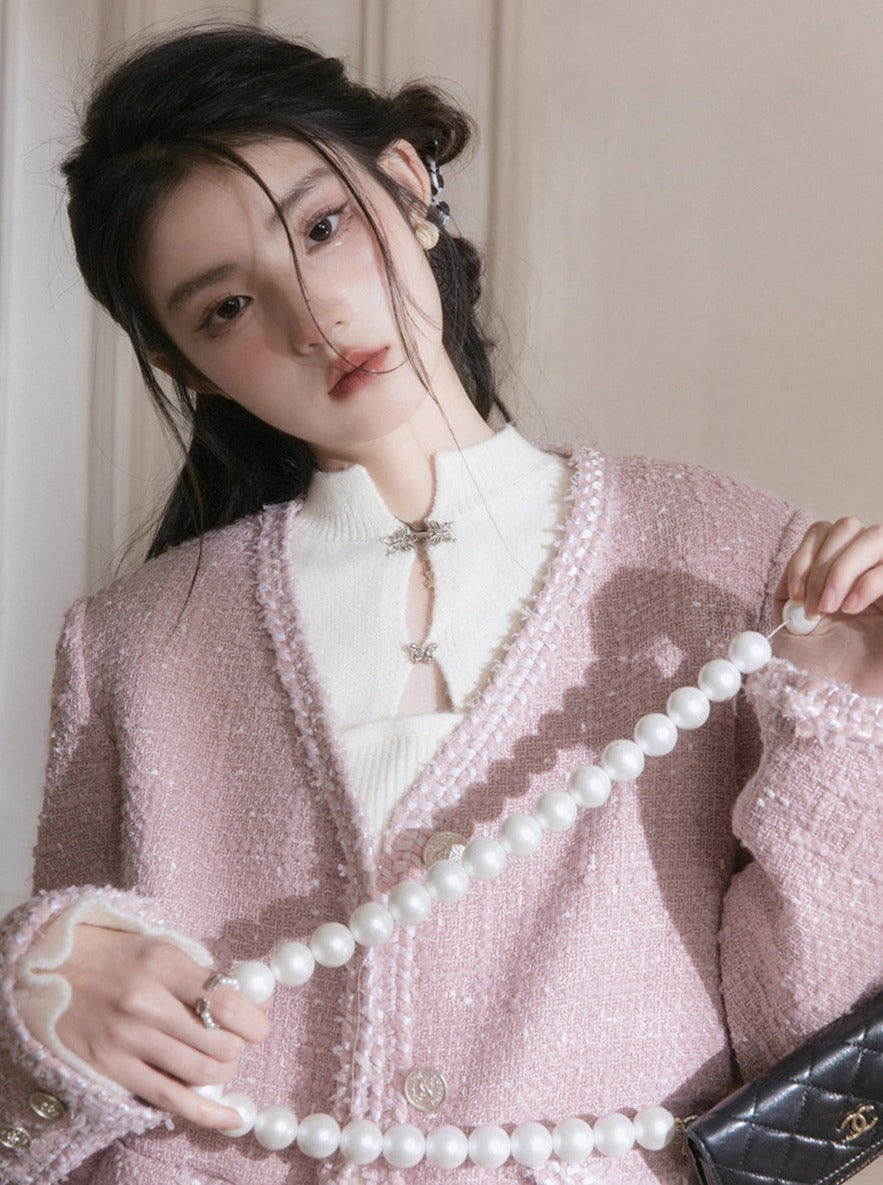 Chinese Style Woolen Dress