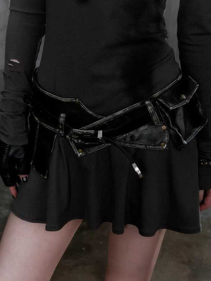 Punk style waist bag