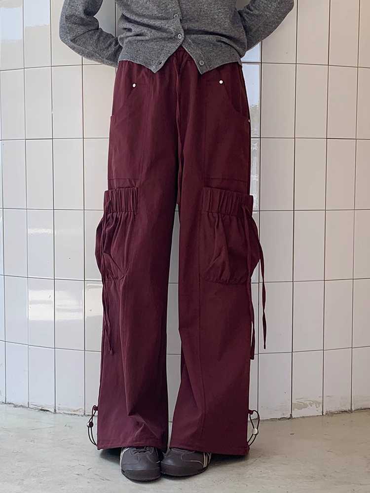 Big pocket loose pants