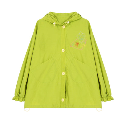 Vibrant Green Bear Hoodie