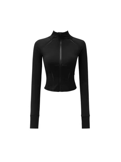 Slim fit zipper tops