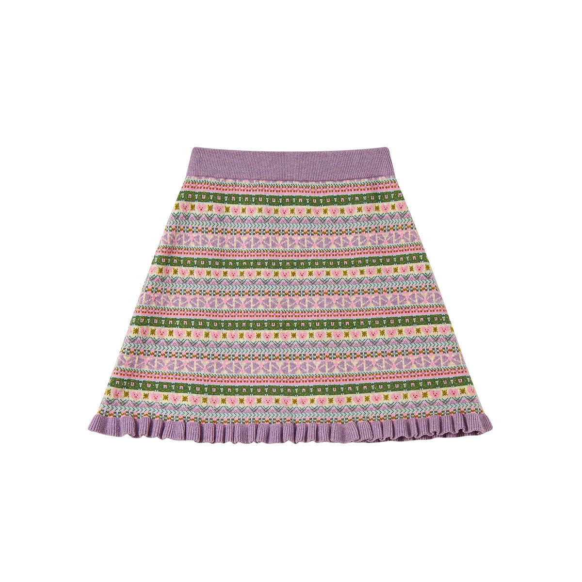 Knitted Cardigan With Skirt Set-Up