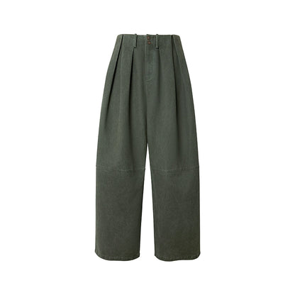 Waist Pleated Cargo Pants