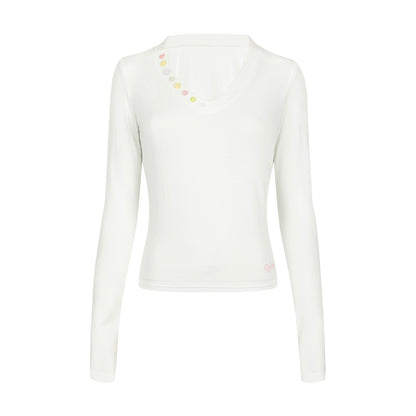 Winter V-Neck Long-Sleeved T-Shirt