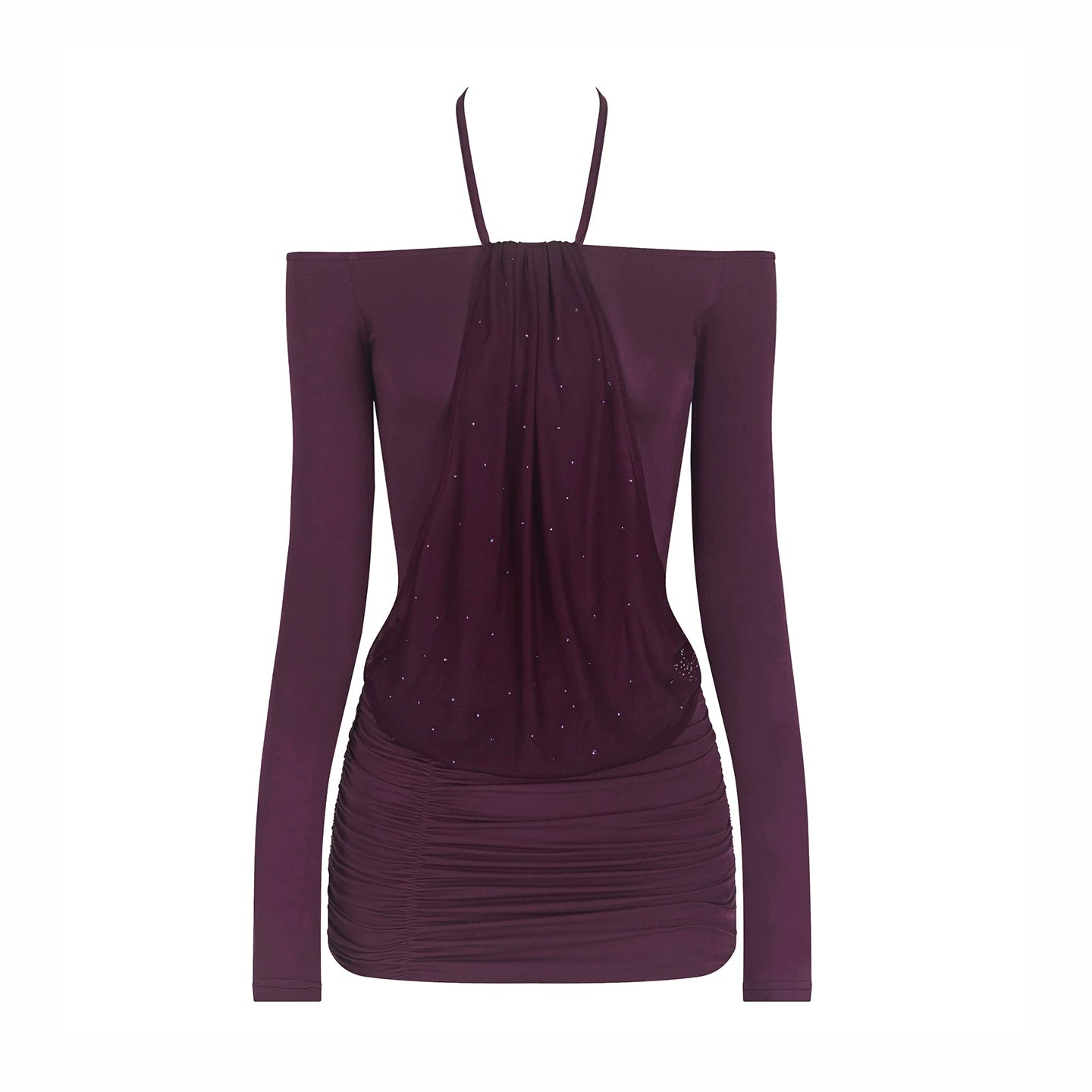 Elastic Off-Shoulder Bodycon Dress