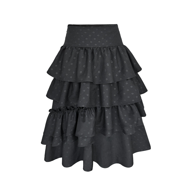 Vintage Flower Puffy Skirt