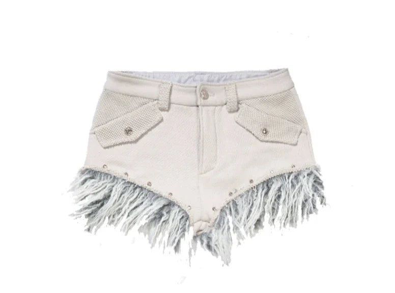 Hair stitching shorts Pants