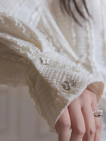 White frill shirt