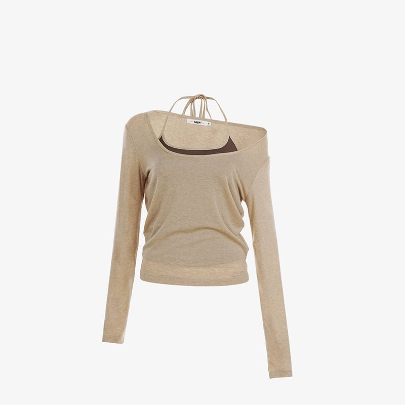 Orchid Merino Wool Halterneck Tops