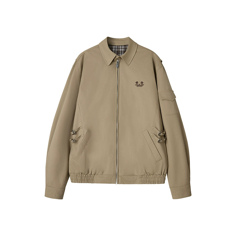 Rose Embroidery Loose Jacket