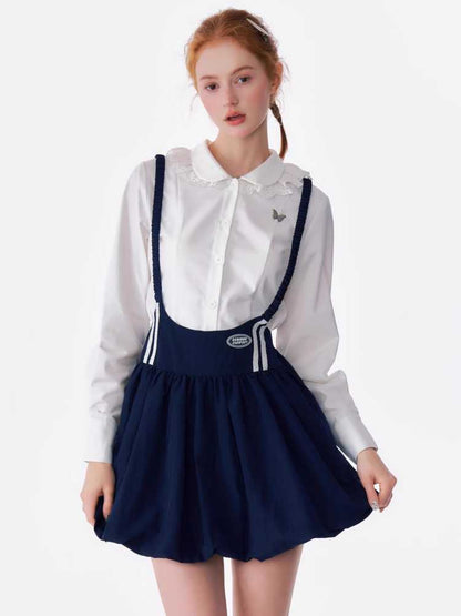 Retro suspender dress