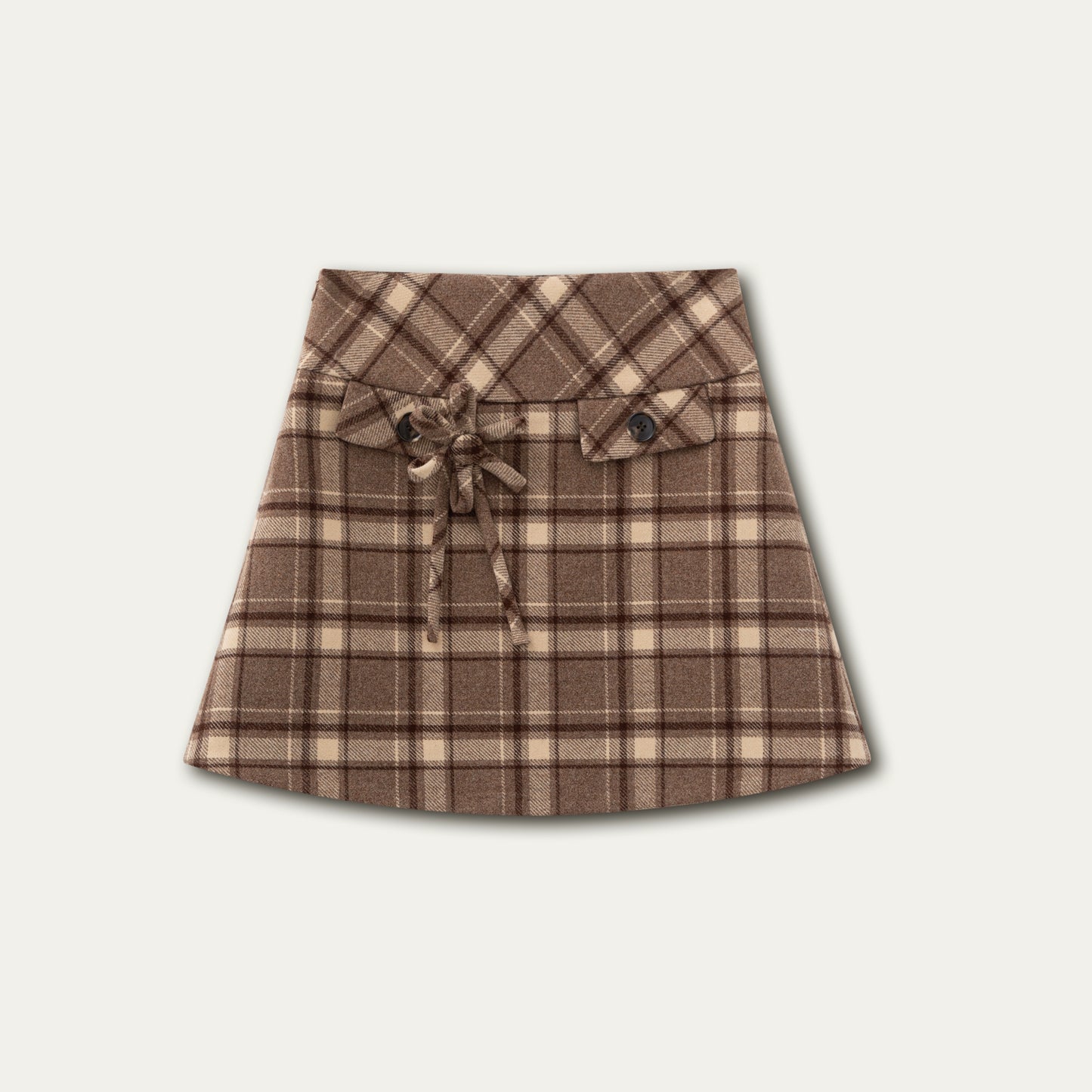 Plaid A-Line Skirt