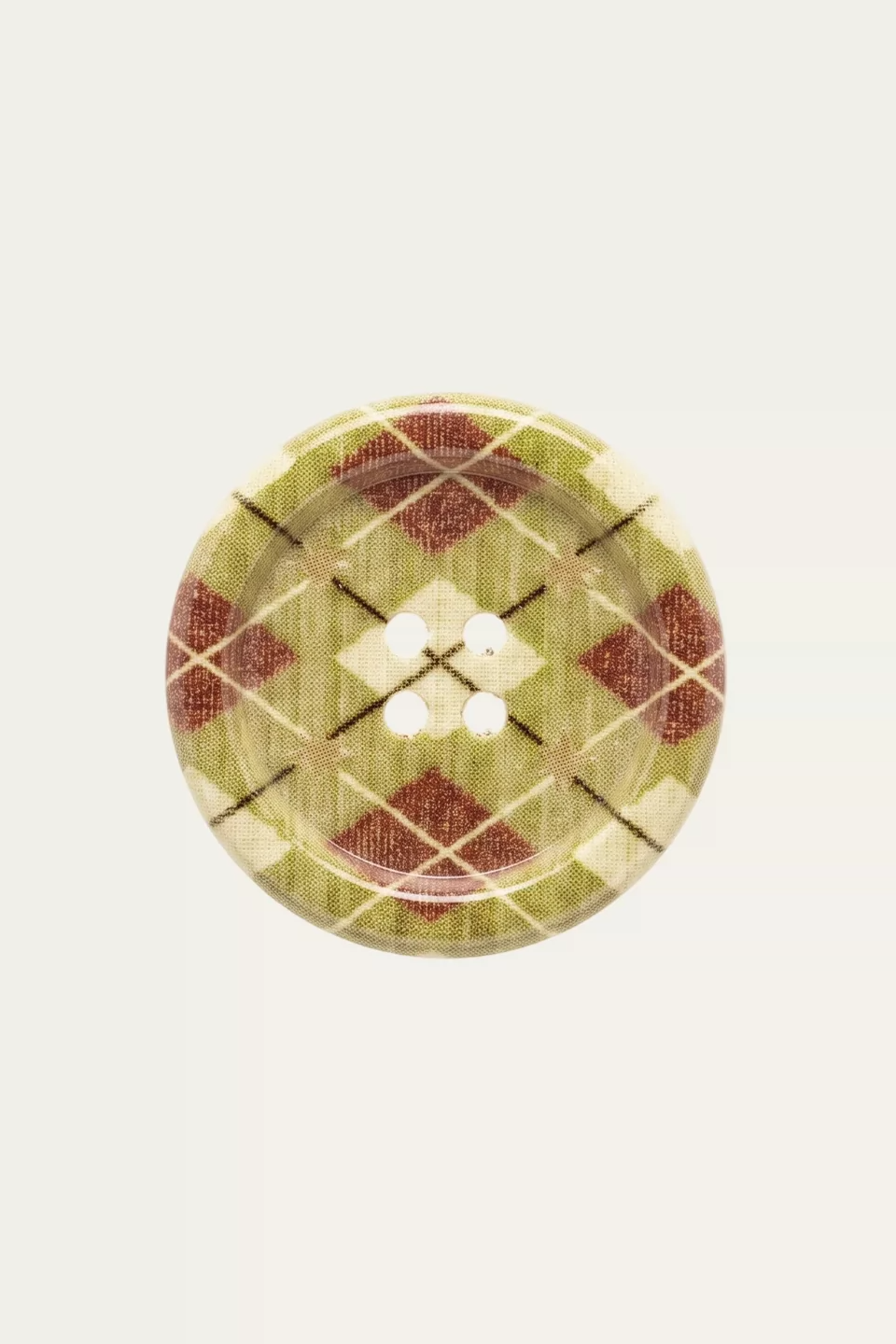 Plaid Polka Dot Button Hairpin