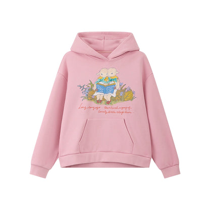 Pink Lamb Hooded Sweatshirt