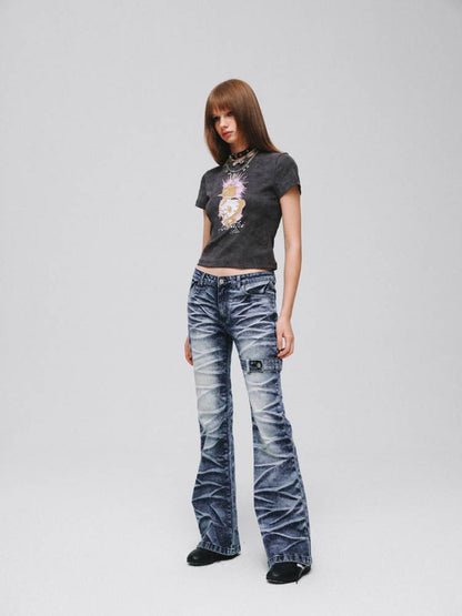 Stretch bootcut jeans