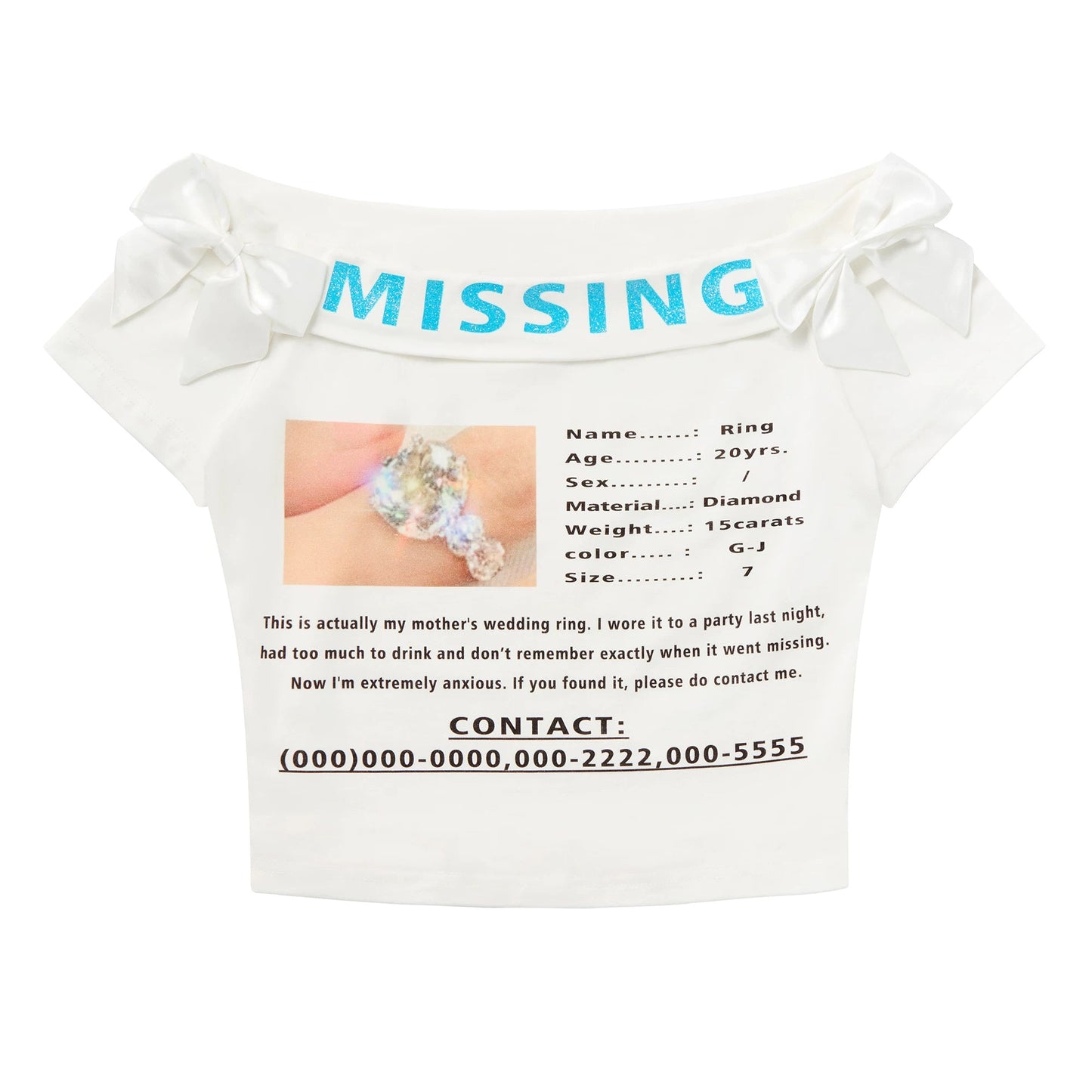 Ring Finding One-Shoulder Top