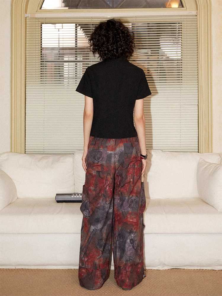 Casual loose printed pants