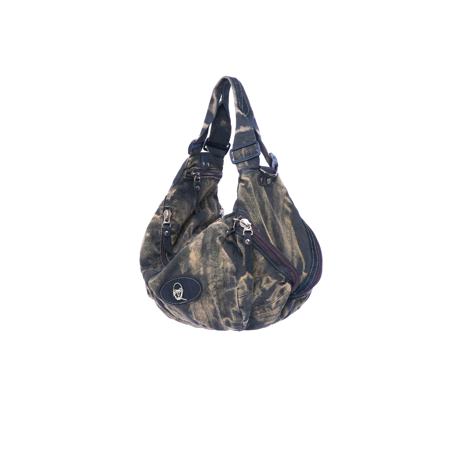 Vintage Denim Patchwork Bag