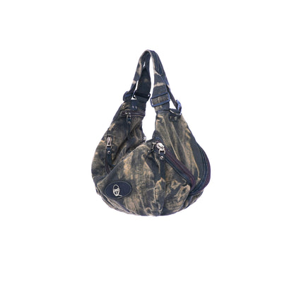 Vintage Denim Patchwork Bag