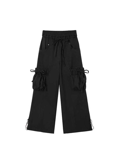 Big pocket loose pants