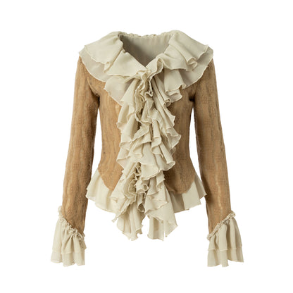 Retro Noble Chiffon Cardigan