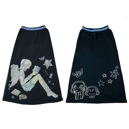 Original Navy Blue A-Line Skirt