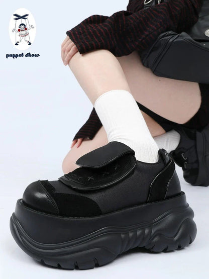 Punk style platform shoes