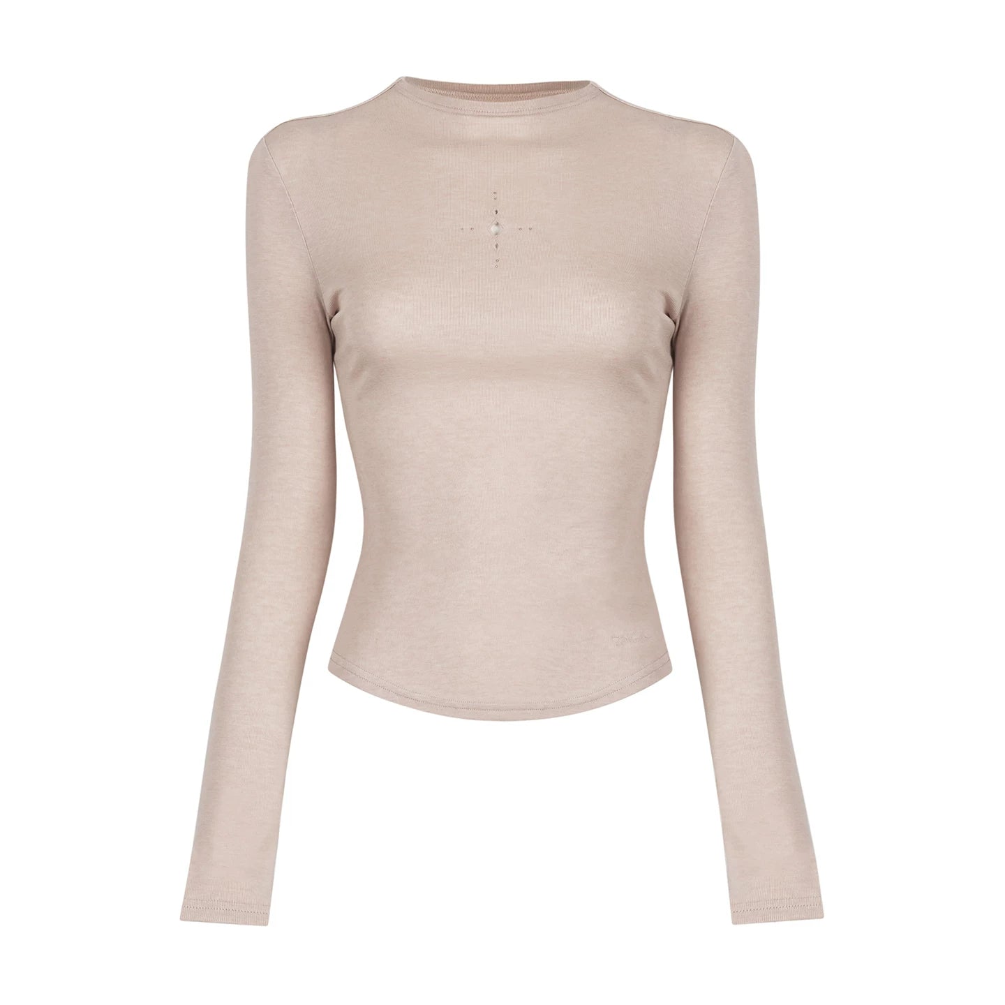 Half-Turtleneck Long Sleeve Top