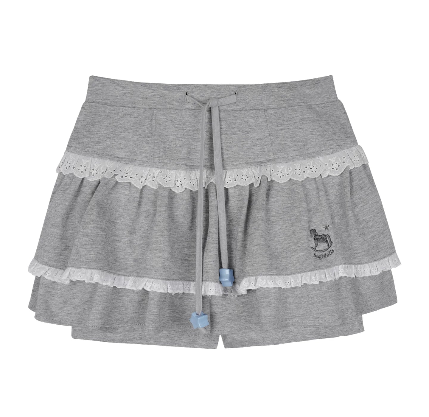 Grey Cake Pants Skirt